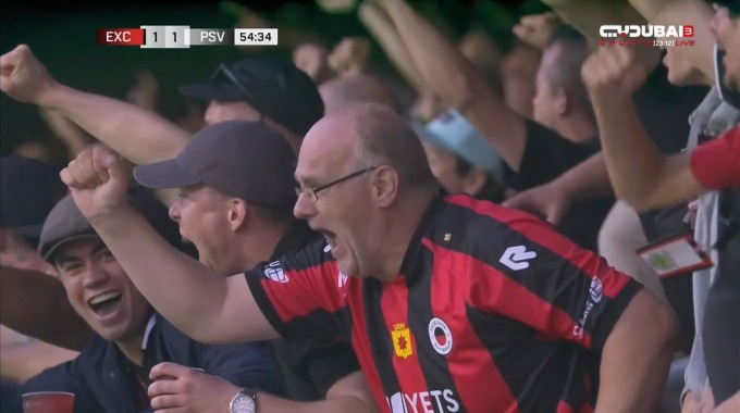 Goal Casper Widell For Team Excelsior Against PSV Eindhoven minute 54