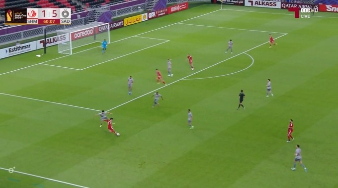 Goal Baghdad Bounedjah For Team Al-Shamal Against Al-Sadd minute 61