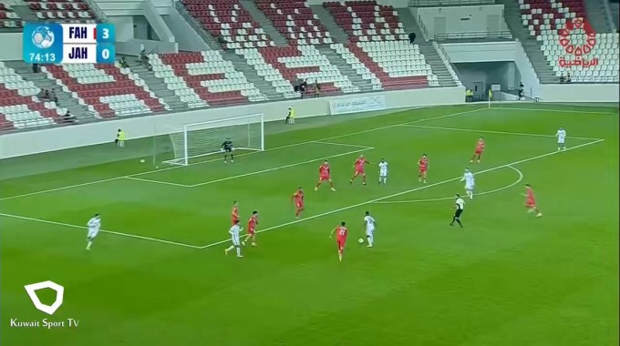 Goal Jasem Al-Enezi For Team Al-Jahra Against Al-Fahaheel minute 75