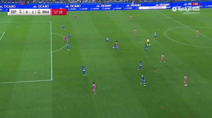 Cancel Goal Carlos Espí For Team Real Madrid Against La Coruna minute 58
