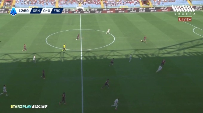 Goal Giorgi Kvernadze For Team Frosinone Against Genoa minute 14