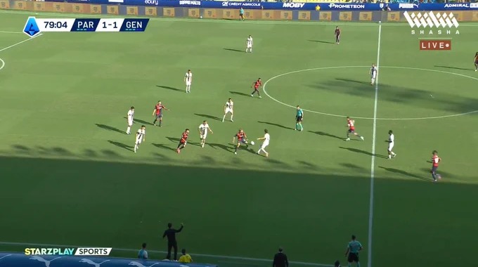 Goal Pontus Almqvist For Team Parma Against Genoa minute 80