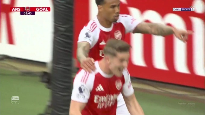 Goal Viktor Gyökeres For Team Arsenal Against Fulham minute 9