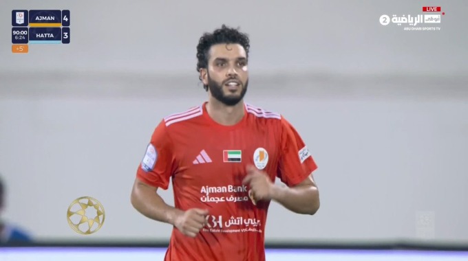 But Walid Azaro Pour l’équipe Ajman Contre Hatta à la minute 90