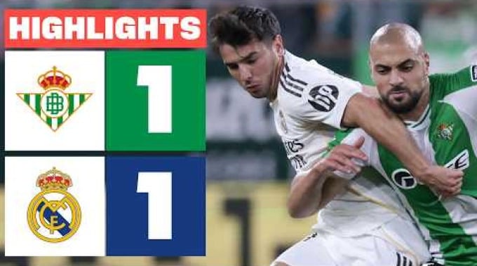 Match Highlights Real Betis - Real Madrid