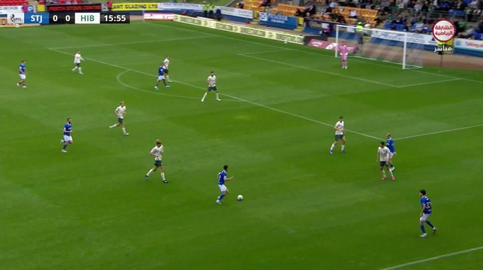 Gol Josh Fowler Para el equipo St. Johnstone Contra Hibernian en el minuto 17