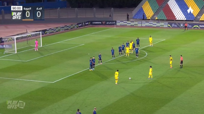 But Simy Pour l’équipe Al-Orobah Contre Al-Ula à la minute 90