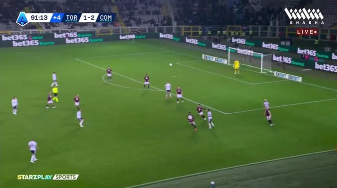 Goal Martin Baturina For Team Como Against Torino minute 90