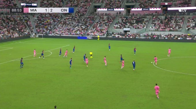 But Riquelme Fillipi Pour l’équipe Inter Miami Contre FC Cincinnati à la minute 90