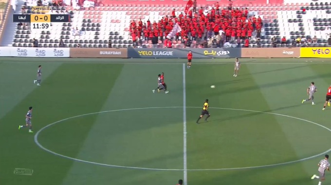 Goal Zinho Gano For Team Al-Raed Against Abha minute 13