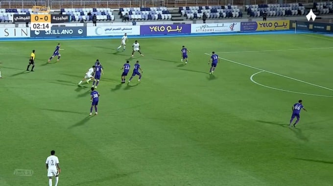 هدف لوفانور هنريكي لفريق الفيصلي بمواجهة البكيرية بالدقيقة 3