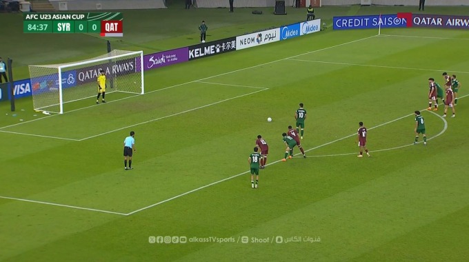 Penalty Mahmoud Al-Aswad For Team Syria U23 Against Qatar U23 minute 85