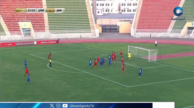 Goal Salah Al-Kahali For Team Saham Against Oman FC minute 25