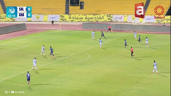 Goal Athbi Shehab For Team Al-Salmiya Against Al-Shabab minute 43