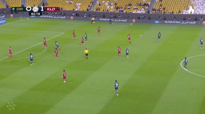 Goal Meshari Al-Nemer For Team Al Diriyah Against Al-Kholood minute 83