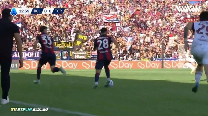 Goal Federico Bernardeschi For Team Bologna Against Torino minute 14