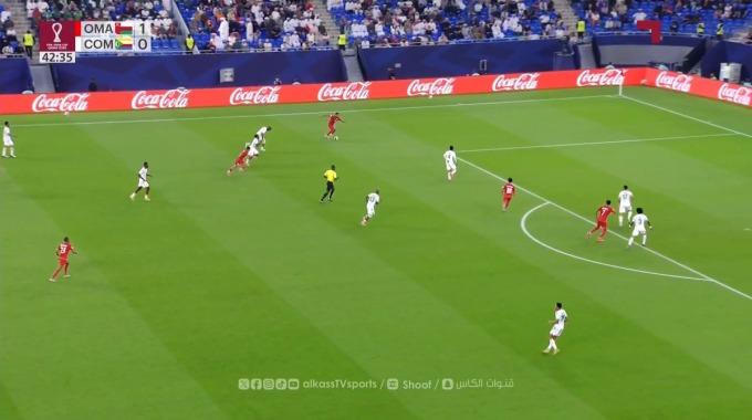 هدف عصام الصبحي لفريق عُمان بمواجهة جزر القمر بالدقيقة 43