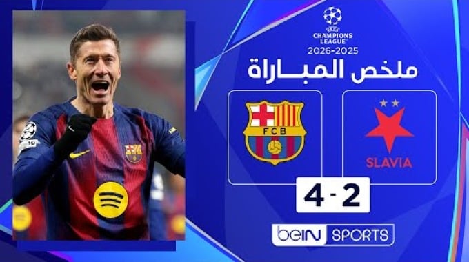 Temps forts beIN Slavia Prague - Barcelona