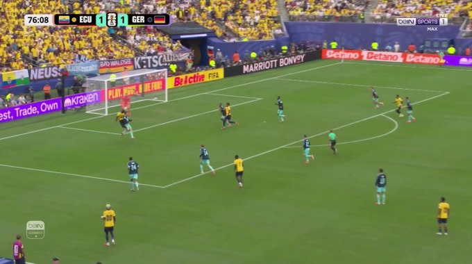 Gol Gonzalo Plata Para el equipo Ecuador Contra Alemania en el minuto 78