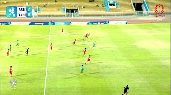 But Ali Khalaf Pour l’équipe Al-Arabi Contre Al-Fahaheel à la minute 72