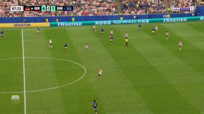 Gol Kai Havertz Para el equipo Alemania Contra Curaçao en el minuto 88