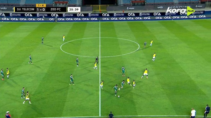 Gol Abdelrahman El Banouby Para el equipo ZED FC Contra ASAS en el minuto 26
