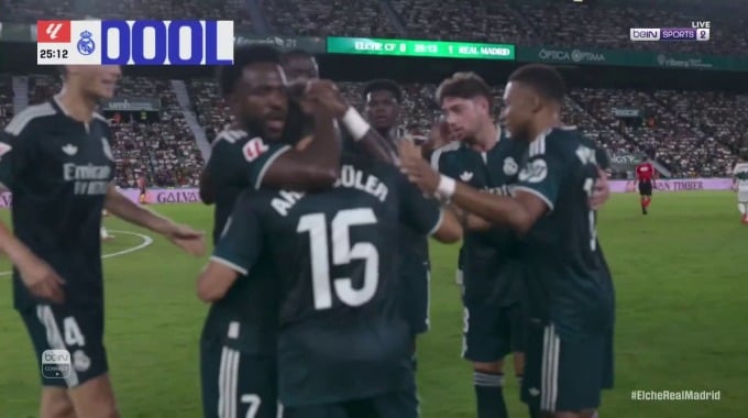 Autogol Matias Dituro Para el equipo Elche Contra Real Madrid en el minuto 25