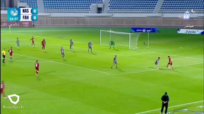 هدف طلال المطيري لفريق النصر بمواجهة الفحيحيل بالدقيقة 36