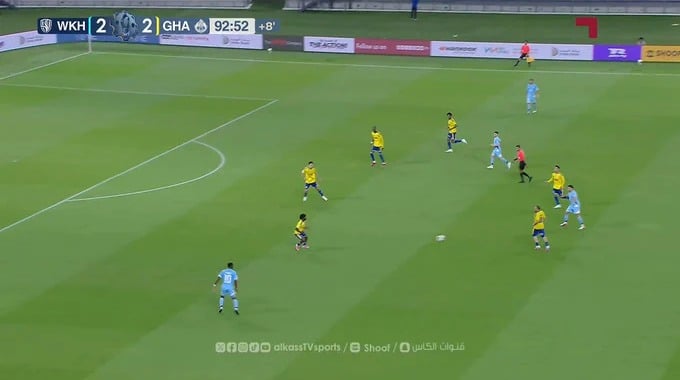 Gol Gelson Dala Para el equipo Al-Wakrah Contra Al-Gharafa en el minuto 90
