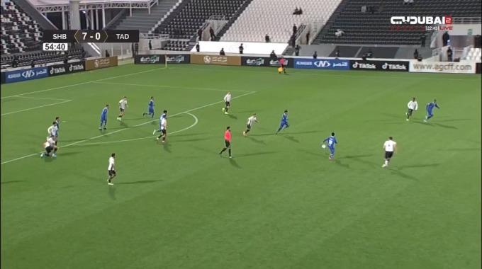 Cancel Goal Mamdooh Ban Agag For Team Tadamon Against Al Shabab minute 55