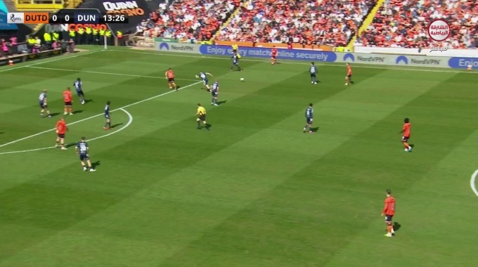 Goal Will Ferry For Team Dundee United Against Dundee FC minute 14