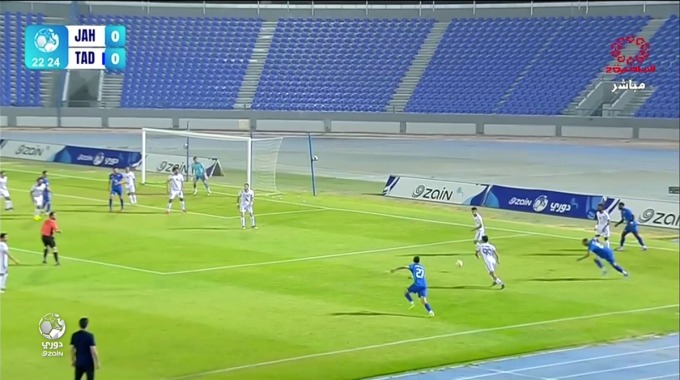 But Jonathan Bumbu Pour l’équipe Al-Tadamon Contre Al-Jahra à la minute 24