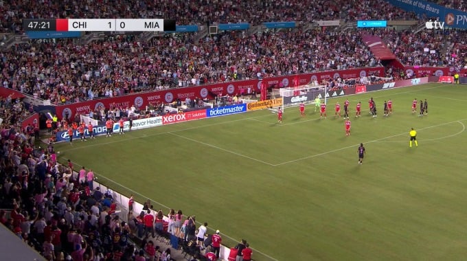 But Casemiro Pour l’équipe Inter Miami Contre Chicago Fire à la minute 48