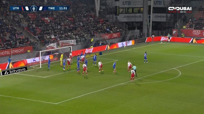 But Dani de Wit Pour l’équipe FC Utrecht Contre FC Twente à la minute 13
