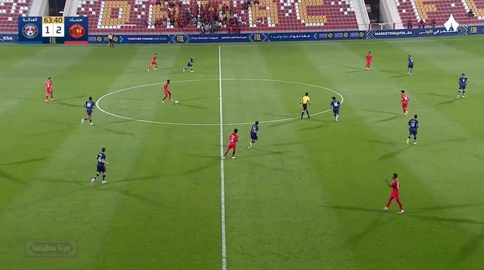 Autogol Ahmed Al-Muwallad Para el equipo Al-Adalah Contra Damac FC en el minuto 64