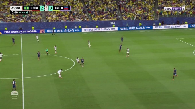 Goal Vinicius Junior For Team Brazil Against Haiti minute 45