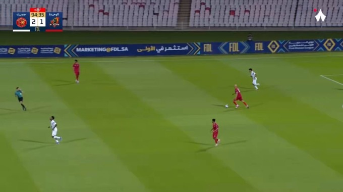 But Peter Olayinka Pour l’équipe Al-Wehda Contre Damac FC à la minute 90