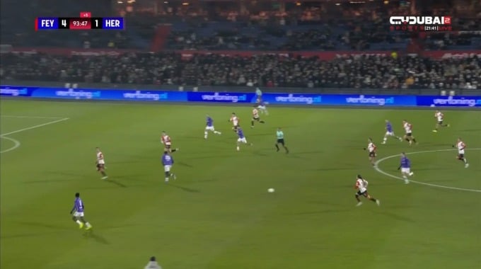 Goal Tristan van Gilst For Team Heracles Against Feyenoord minute 90