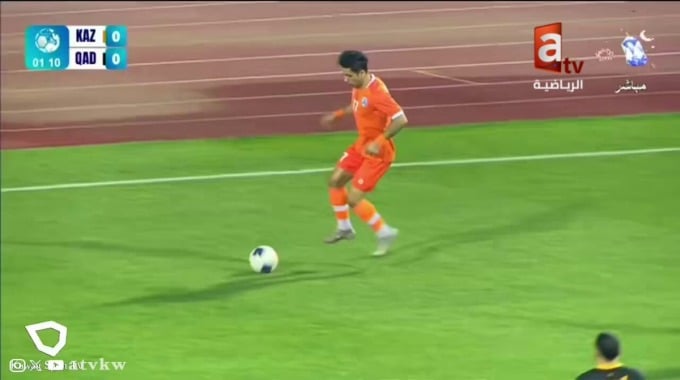 Penalty Didier Lamkel Ze Pour l’équipe Kazma Contre Qadsia SC à la minute 5
