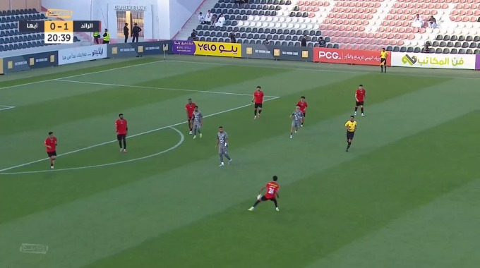 Goal Sylla Sow For Team Abha Against Al-Raed minute 22