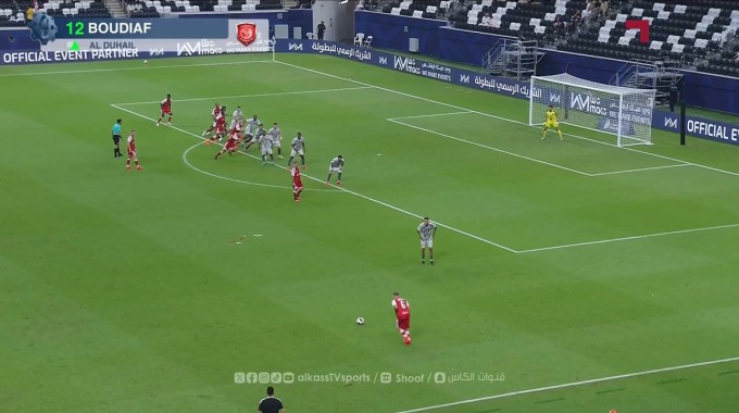 هدف مايكل أولونغا لفريق العربي بمواجهة الدحيل بالدقيقة 70