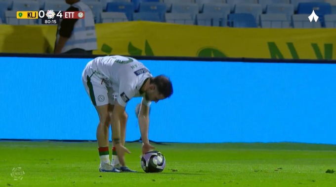 هدف فرانسيسكو كالفو لفريق الاتفاق بمواجهة الخليج بالدقيقة 81