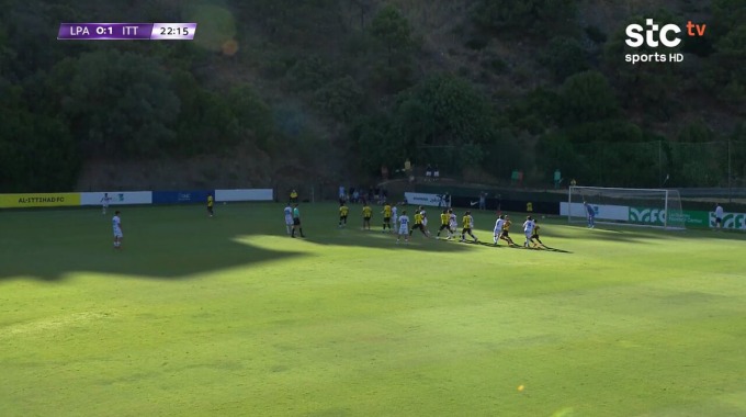 Carton rouge Sergio Ruiz Pour l’équipe Las Palmas Contre Al Ittihad à la minute 23