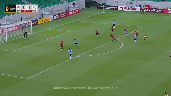 هدف محمد أمين زحزوح لفريق الوكرة بمواجهة الريان بالدقيقة 76
