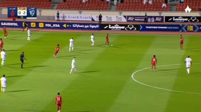هدف جواو سيلفا لفريق الجندل بمواجهة الطائي بالدقيقة 78