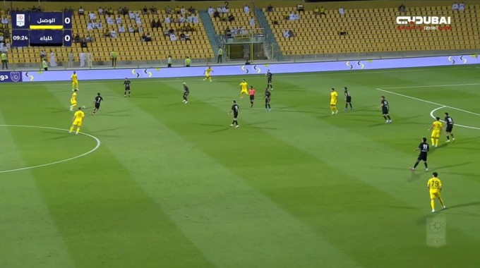 Own Goal Andreas Maxsø For Team Kalba Against Al-Wasl minute 10