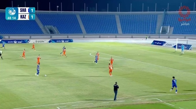 Goal Michel Potiguar For Team Al-Shabab Against Kazma minute 49