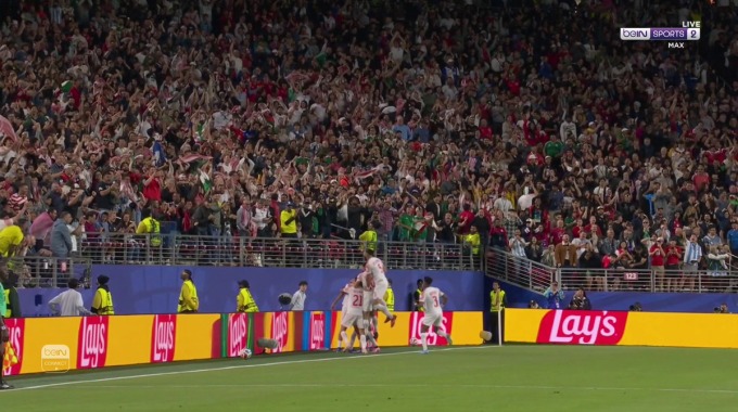Goal Ali Olwan For Team Jordan Against Austria minute 50