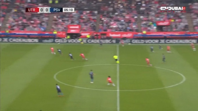 But Artem Stepanov Pour l’équipe FC Utrecht Contre PSV Eindhoven à la minute 6