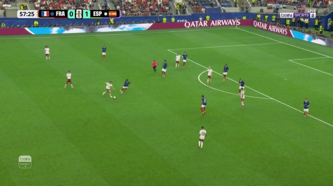 Goal Pedro Porro For Team Spain Against France minute 58
